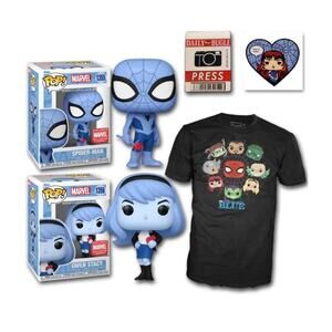 Funko POP! Marvel Collector Corps Spider-Man Blue Mystery Box Size M NEW